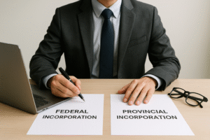 Federal vs. provincial incorporation in Ontario