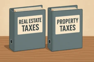real estate vs property tax