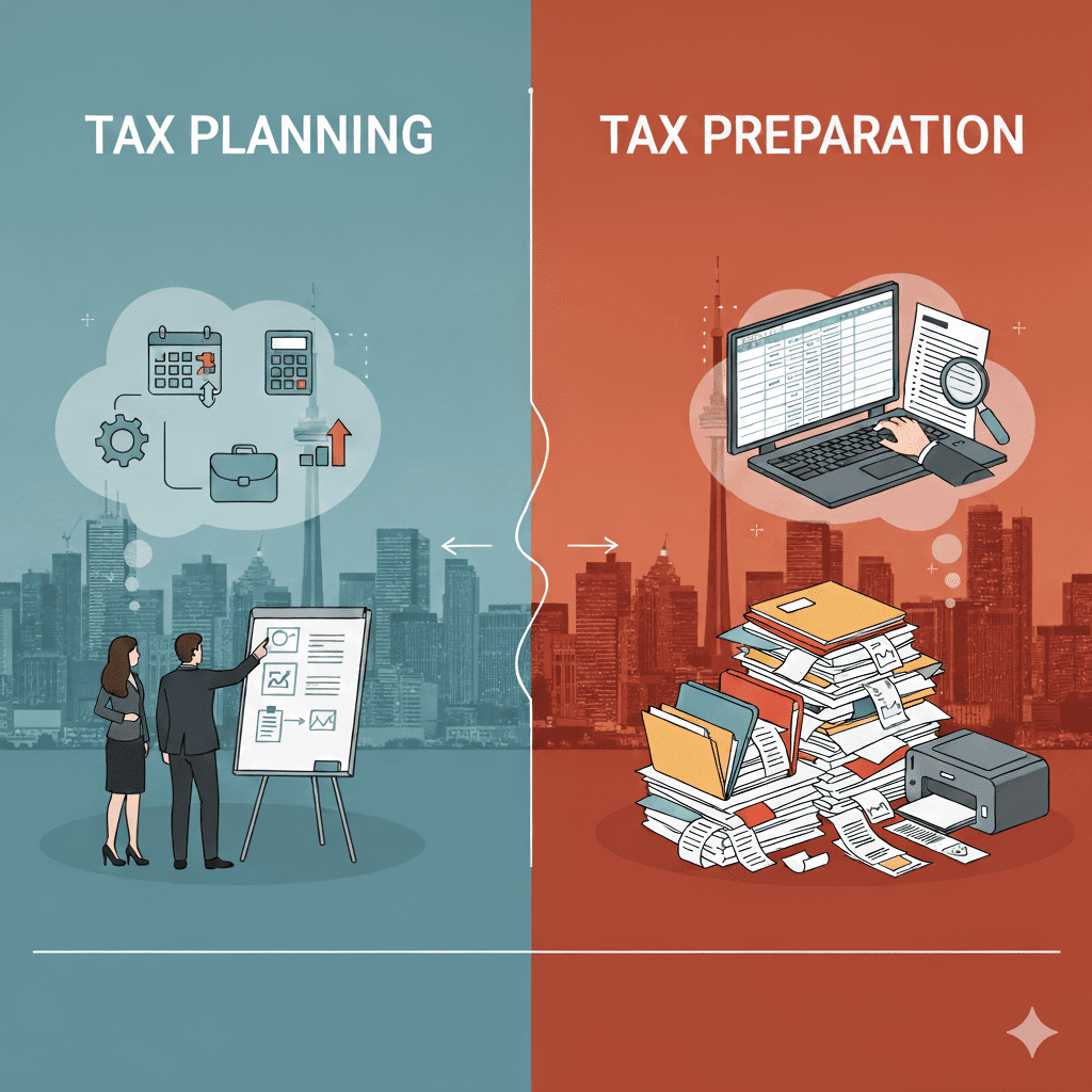 tax planning vs tax preparation