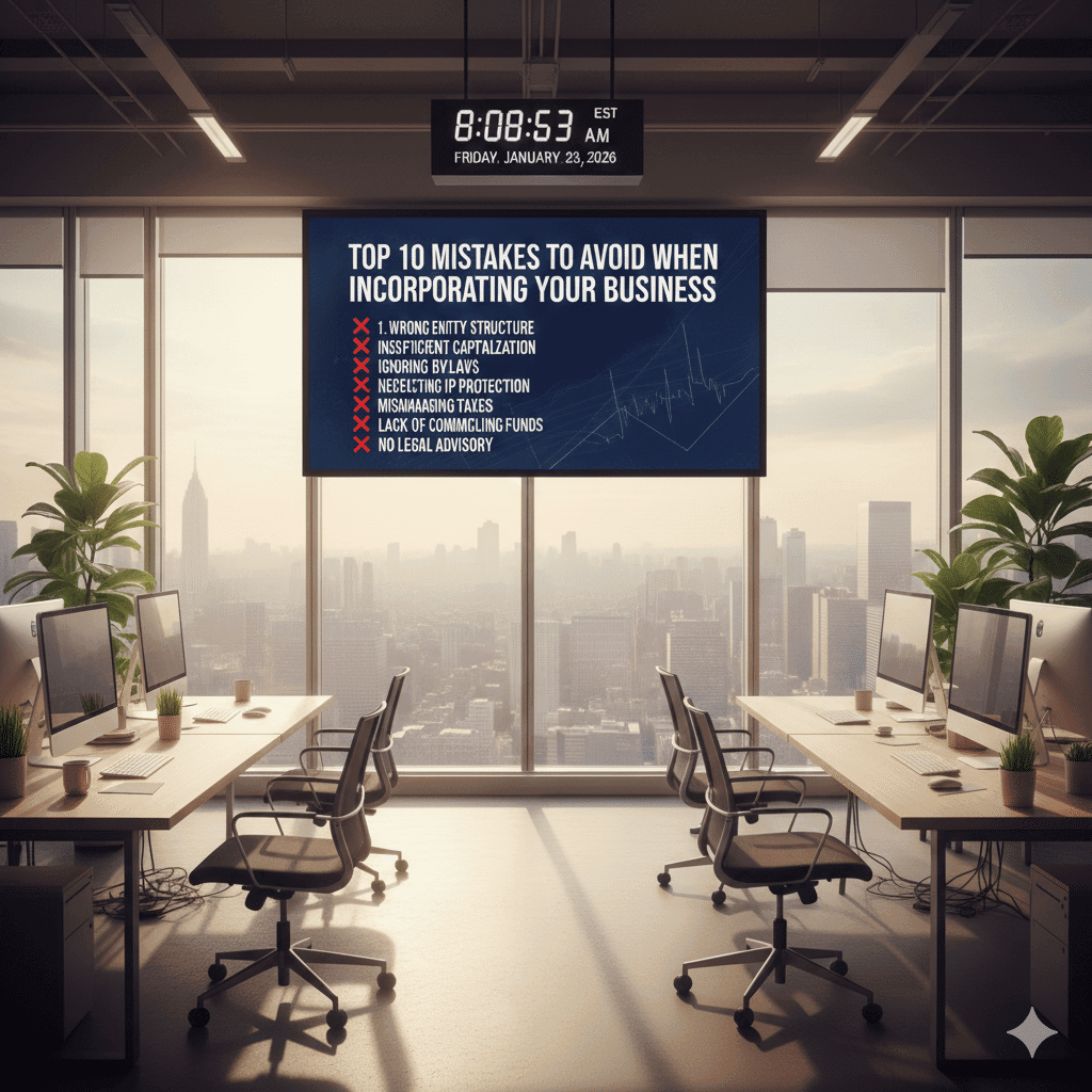 Top 10 Mistakes to Avoid When Incorporating Your Business mistakes