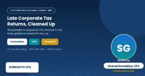 Late Corporate Tax Returns? Here’s How Corporate Tax Cleanup Can Protect Your Business