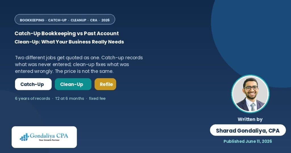 catch up bookkeeping vs past account clean up