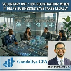 Voluntary GST / HST Registration: When It Helps Businesses Save Taxes Legally