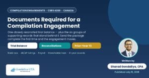 Documents required for a compilation  engagement