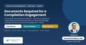 Documents required for a compilation  engagement