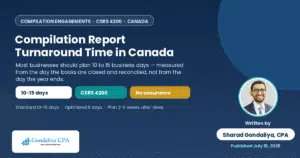 Compilation report turnaround time in Canada