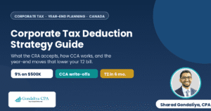 Corporate Tax Deduction Strategy Guide for Canadian Businesses Before Year-End Filing 