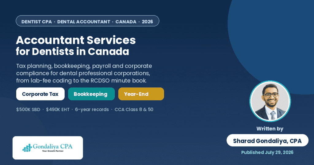 The Ultimate Guide to Accountant Services for Dentists in Canada: Tax Planning, Bookkeeping & Corporate Compliance Dentist accounting guide