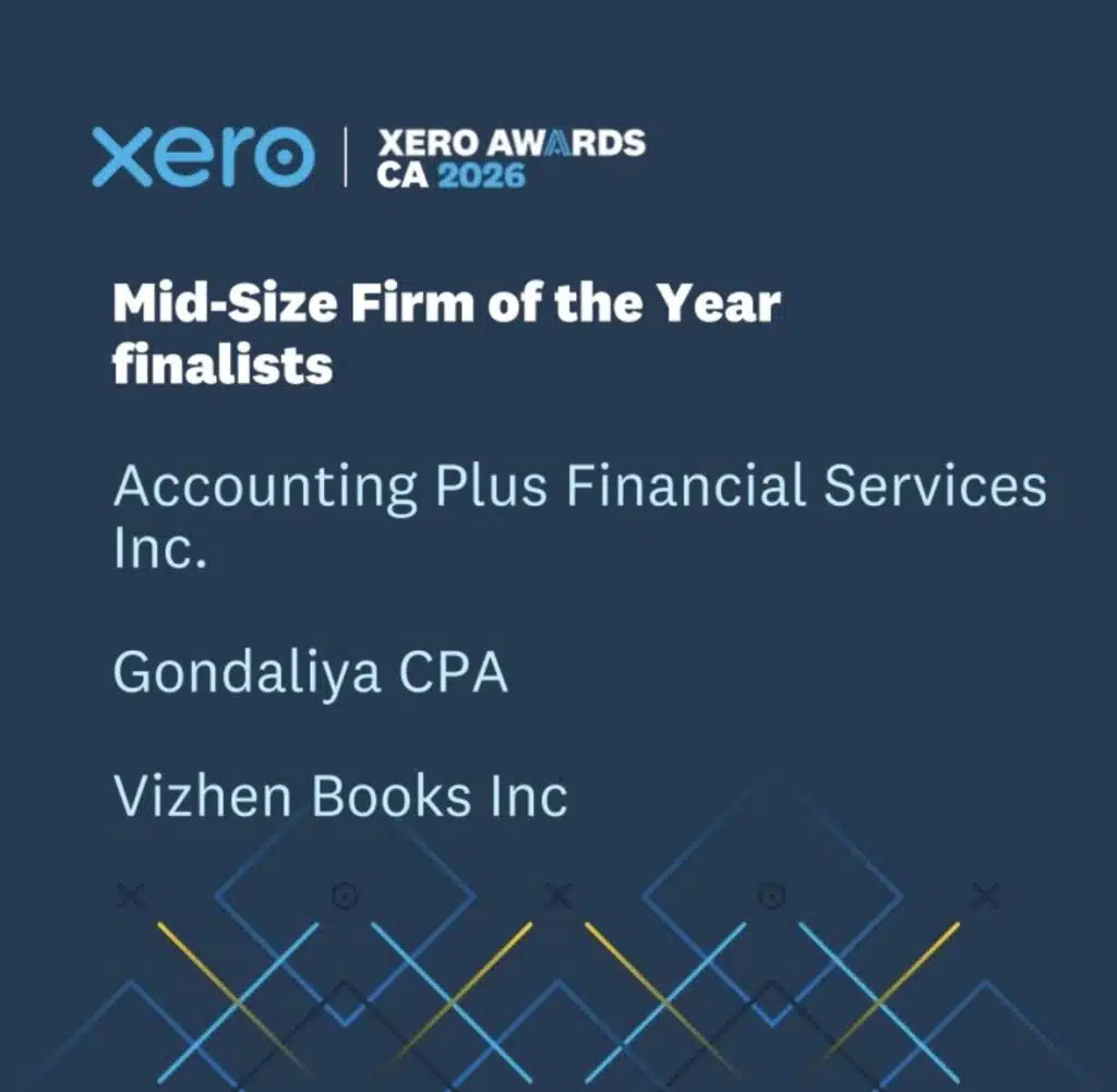 Gondaliya CPA - Xero Awards Canada 2026 Mid-Size Firm of the Year Finalist”