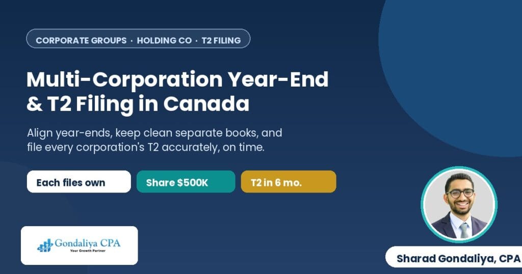 How Multi-Corporation Businesses Should Handle Year-End Accounting and T2 Filings in Canada
