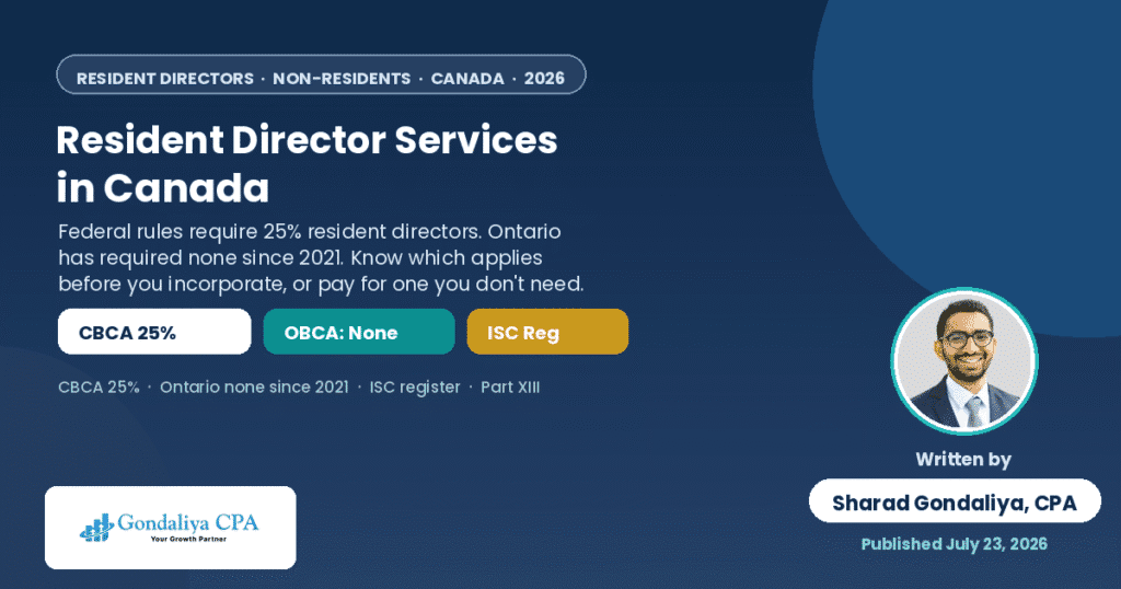 resident director in Canada