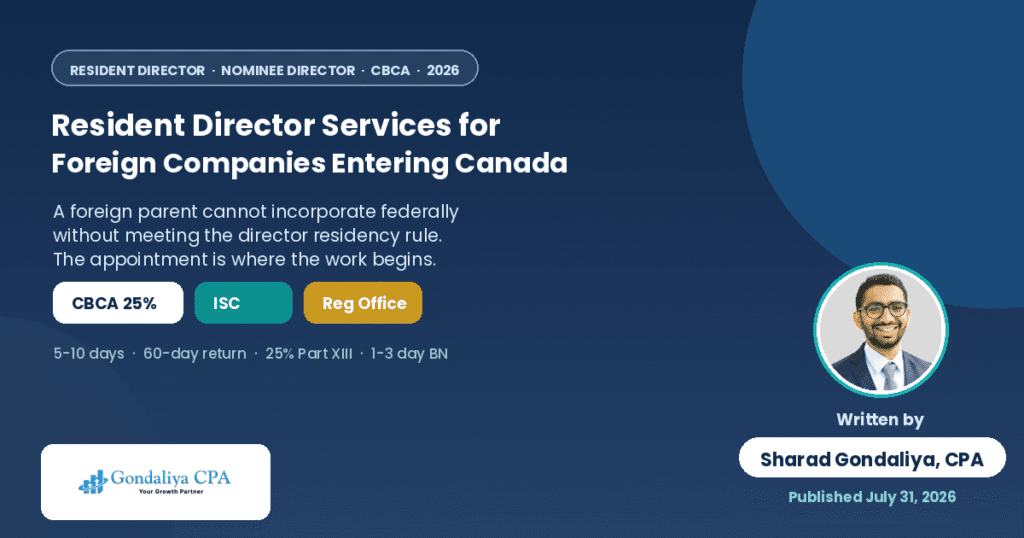Resident Director Services for Foreign Companies Expanding Into Canada