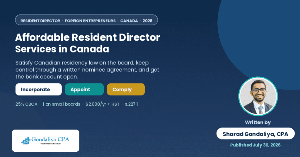 resident director services in canada