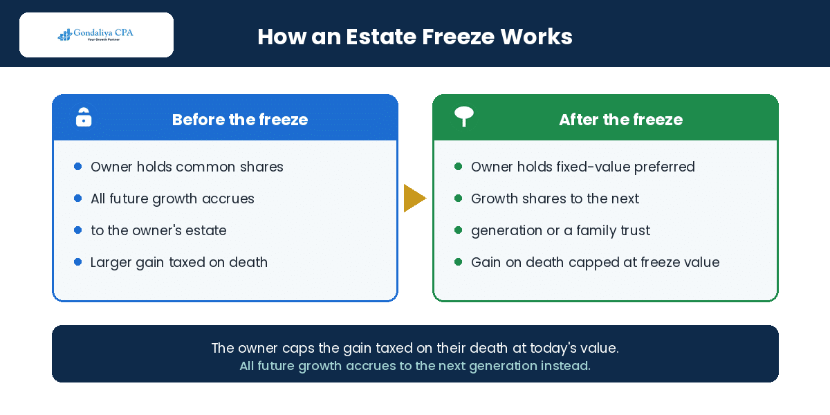 How High-Income Business Owners Can Use Holding Companies for Long-Term Tax and Estate Planning How an estate freeze works with a holding company and family trust in Canada
