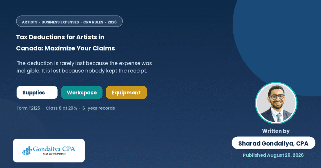 Tax Deductions for Artists in Canada: How to Maximize Legitimate Business Expenses