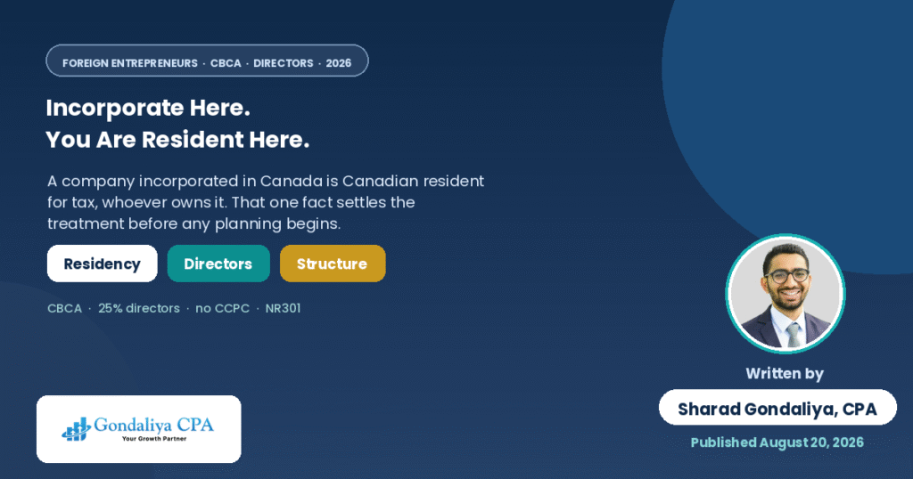 Canadian Corporation for Foreign Entrepreneurs