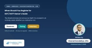 When Should You Register for GST / HST? Guide for Business Owners
