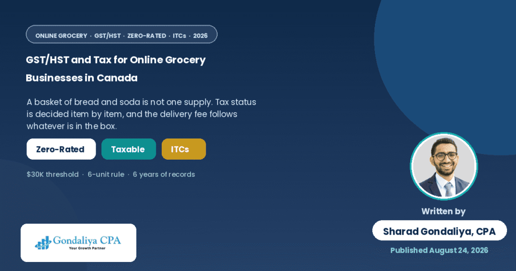 GST/HST and Tax for Online Grocery Businesses