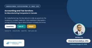 The Ultimate Guide to Accounting and Tax Services for Manufacturing Companies in Canada