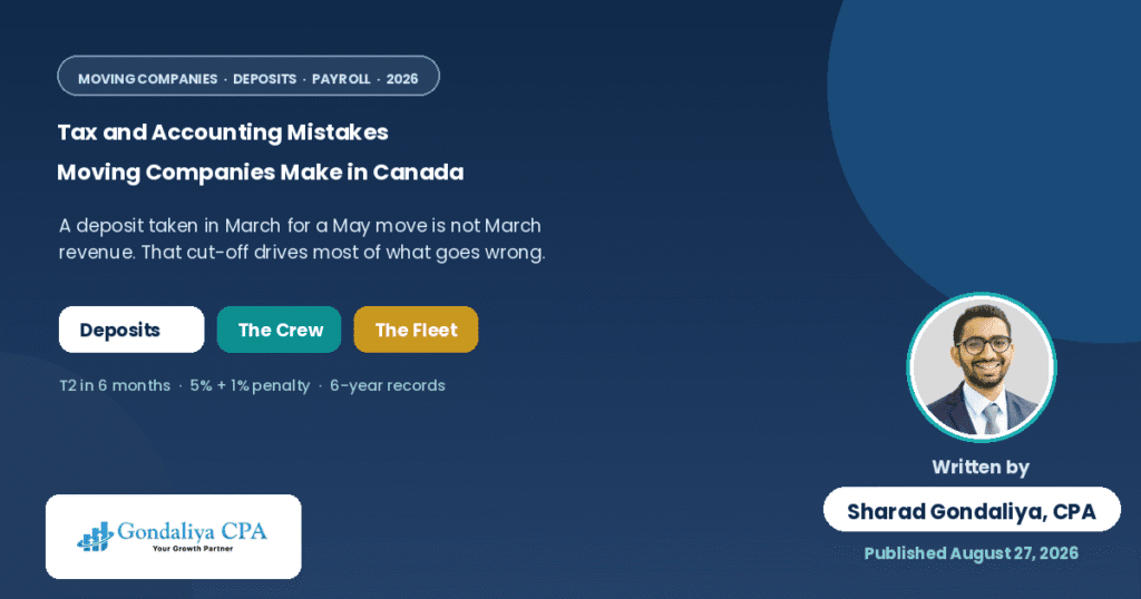 Common Tax and Accounting Mistakes Moving Companies Make in Canada