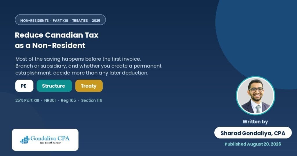 How Non residents can reduce taxes