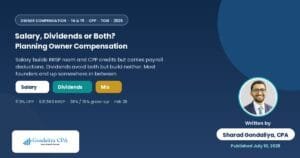 Salary, Dividends or Both? How Canadian Startup Founders Can Plan Owner Compensation