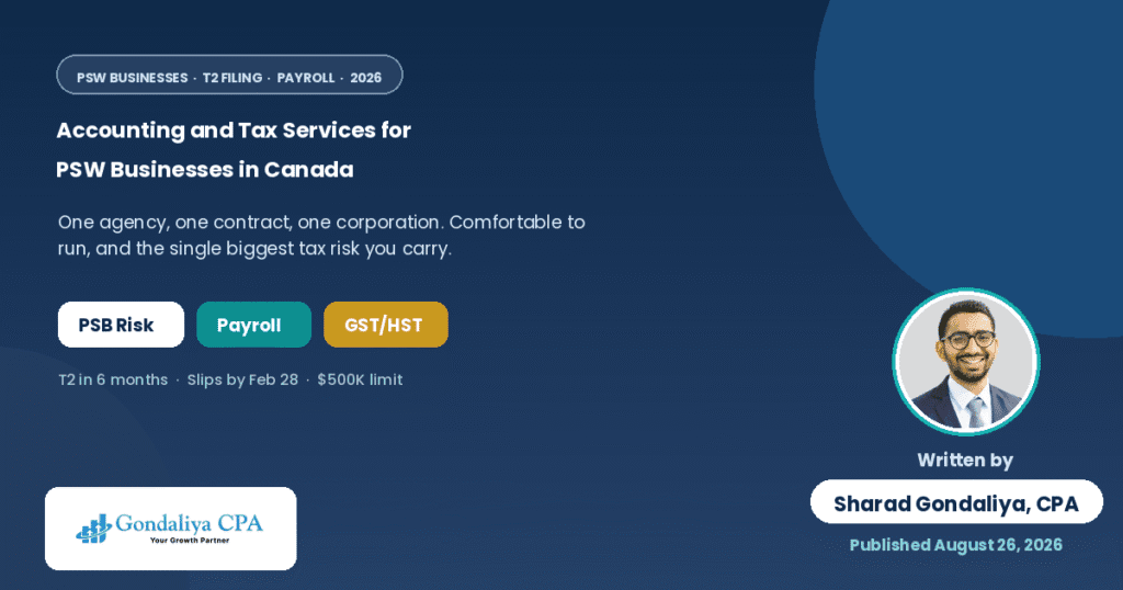 Accounting and Tax Services for Personal Support Worker Businesses in Canada