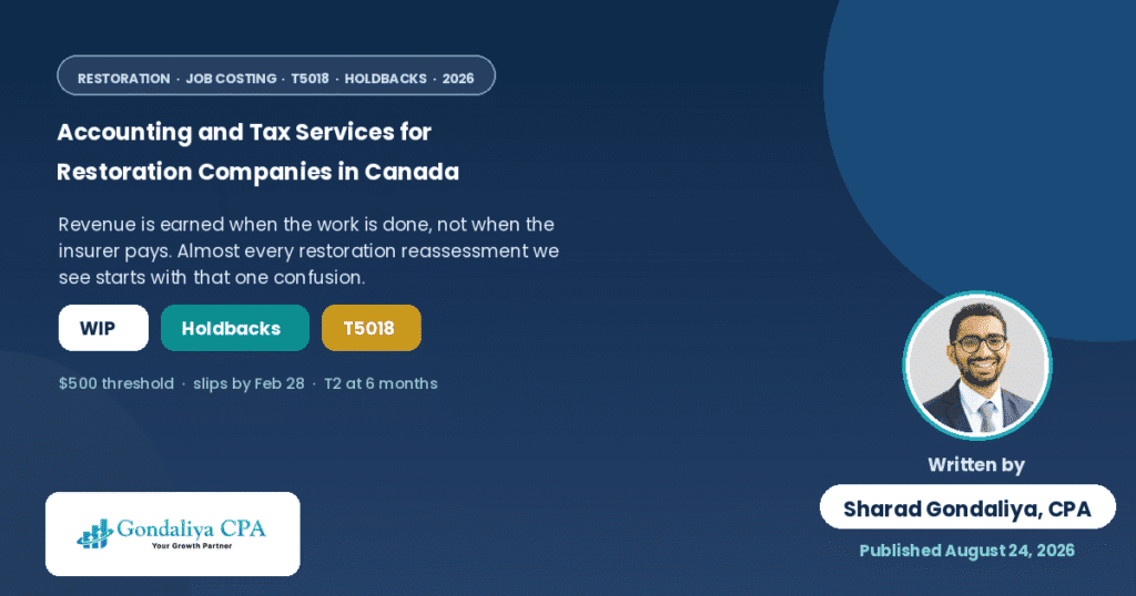 Guide to Accounting and Tax Services for Restoration Companies in Canada