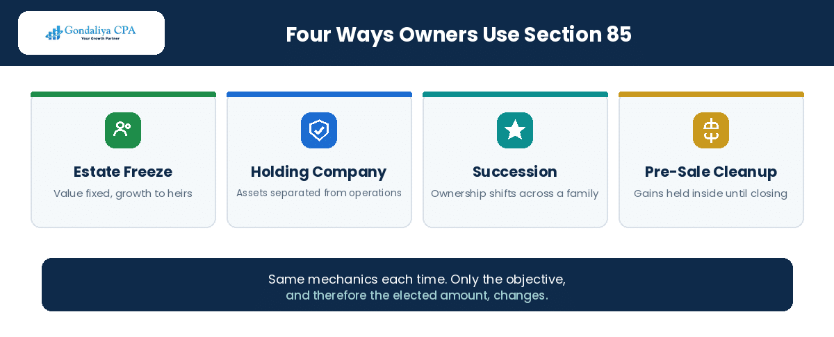 Four ways Canadian business owners use Section 85 rollovers