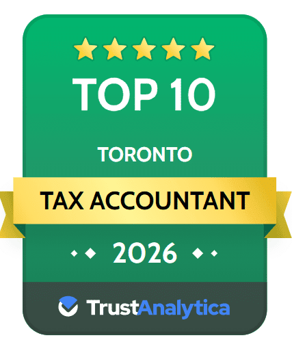 Top 10 Toronto Tax Accountant badge by Trustanalytica
