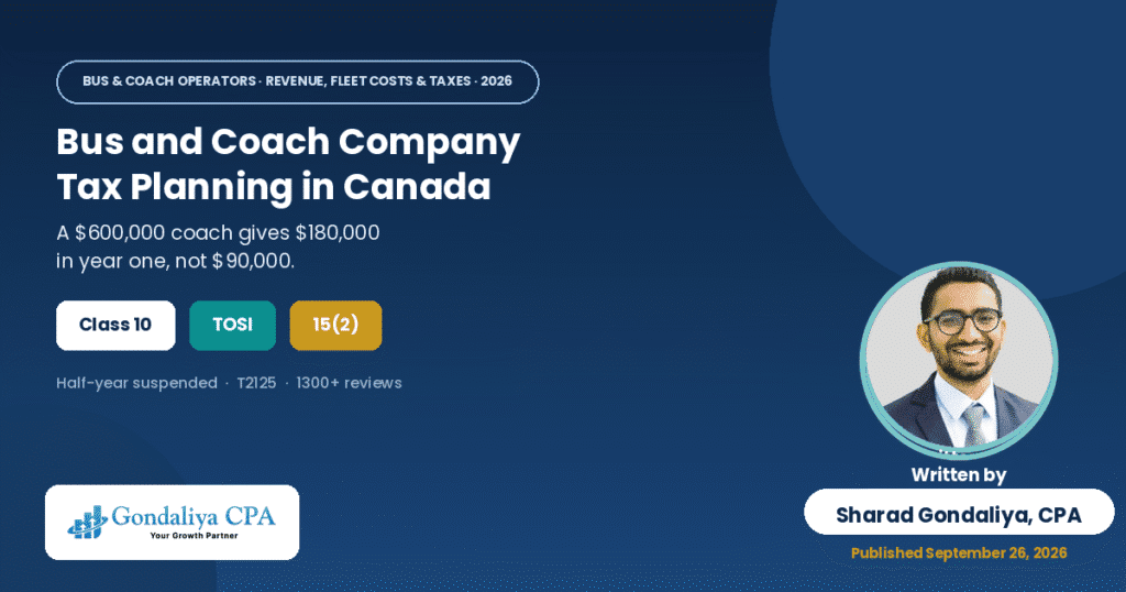 Bus and Coach Company Tax Planning in Canada
