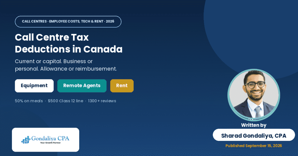 Call Centre Tax Deductions in Canada