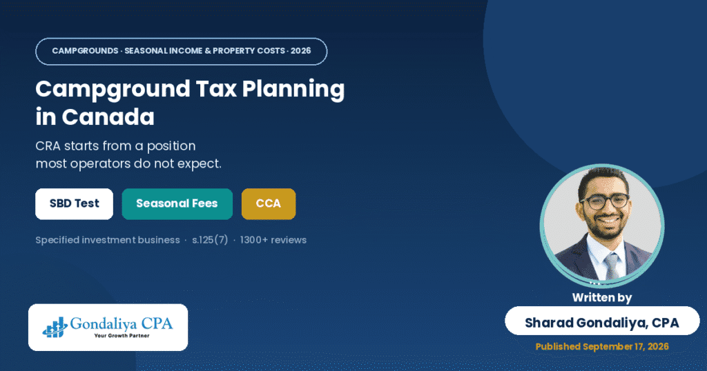Campground Tax Planning in Canada