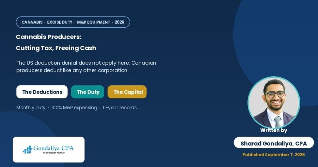 How Cannabis Producers in Canada Can Reduce Taxes and Improve Cash Flow