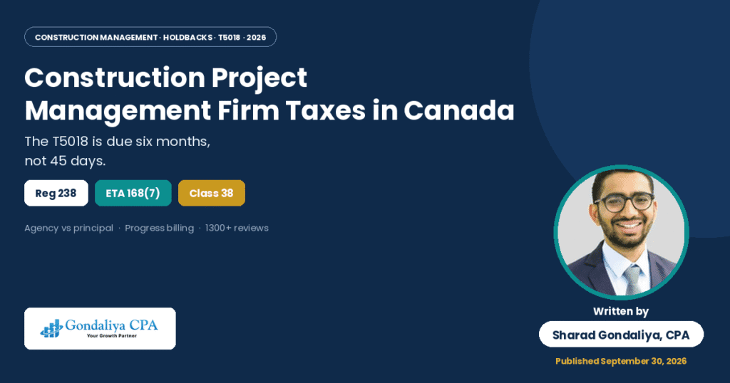 Construction Project Management Firm Taxes and Accounting