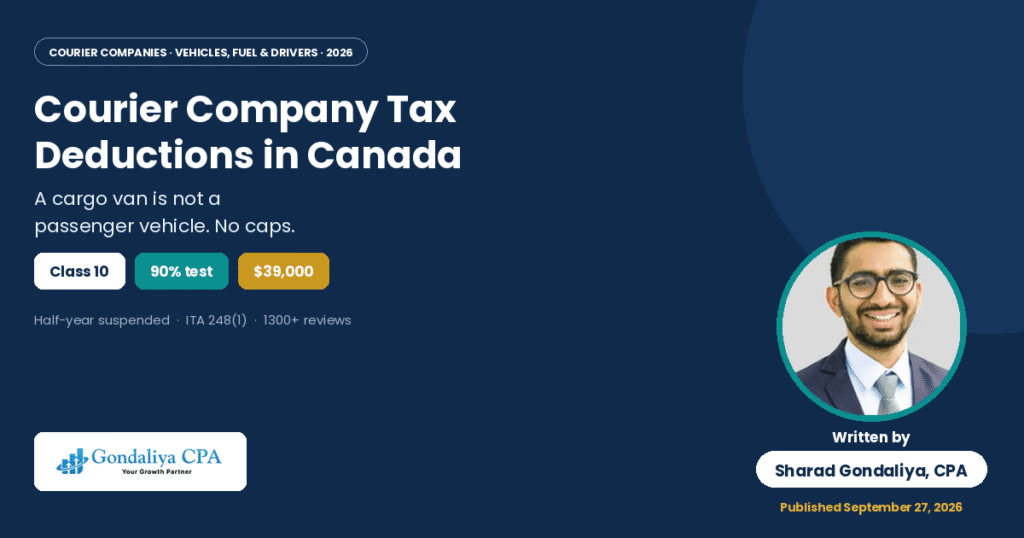 Courier Company Tax Deductions in Canada
