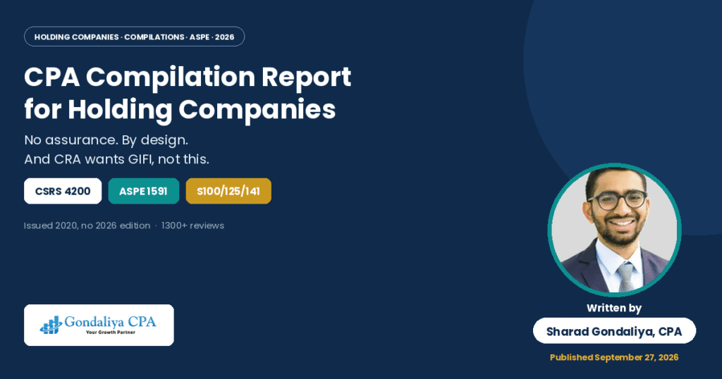 CPA Compilation Report for Holding Companies