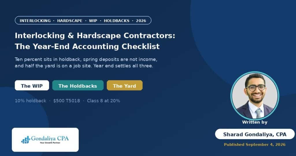 Interlocking & Hardscape Contractor Year-End Accounting Checklist