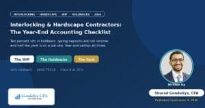 Interlocking & Hardscape Contractor Year-End Accounting Checklist: Prepare Your Books for Corporate Tax Filing in Canada