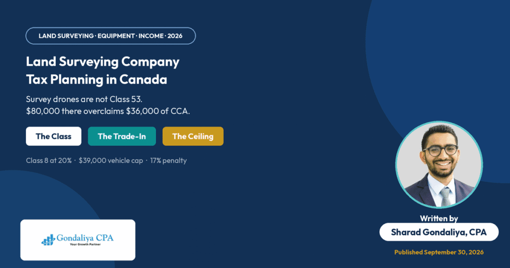 Land Surveying Company Tax Planning in Canada: Strategies to Manage Income, Equipment & Business Taxes Land Surveying Company Tax Planning in Canada