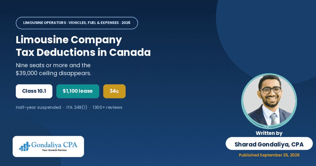 Limousine Company Tax Deductions in Canada