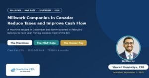 How Millwork Companies in Canada Can Reduce Taxes and Improve Cash Flow With Strategic Tax Planning