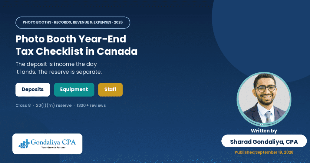 Photo Booth Business Year-End Tax Checklist in Canada: Records, Revenue & Expenses Photo Booth Business Year-End Tax Checklist in Canada