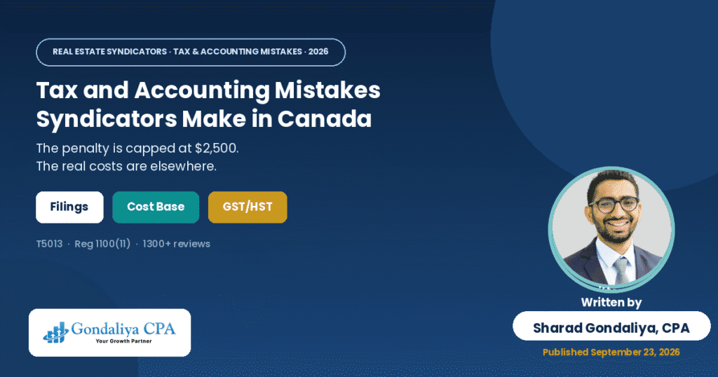 Tax and Accounting Mistakes Real Estate Syndicators Make