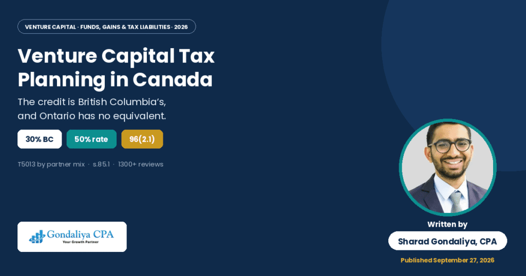 Venture Capital Tax Planning in Canada