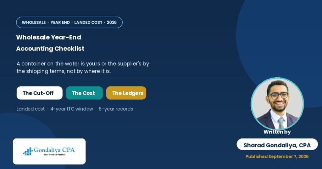 Wholesale Business Year-End Accounting Checklist