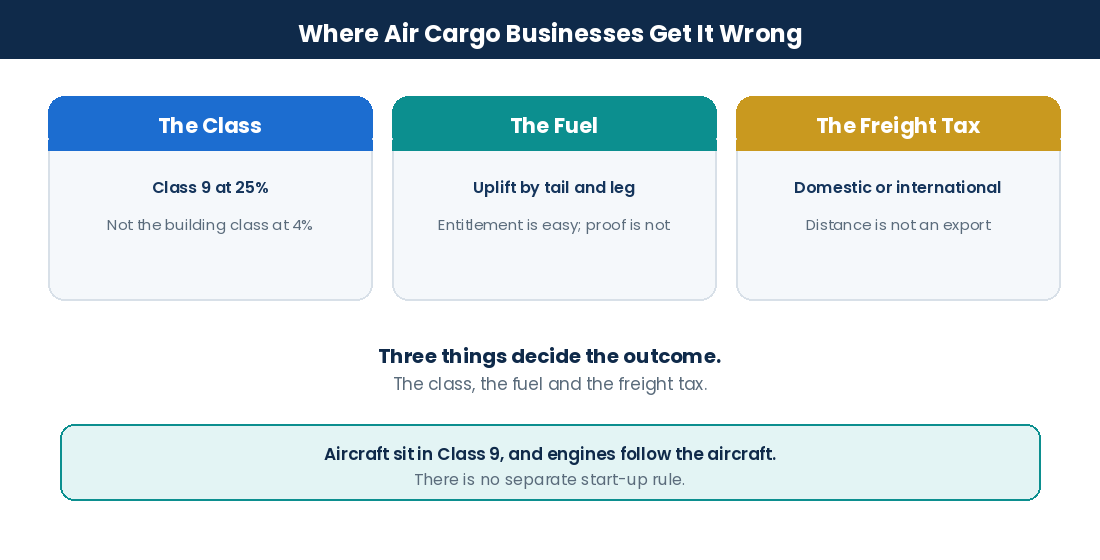 Where Canadian air cargo operators lose money: asset class, fuel and freight tax