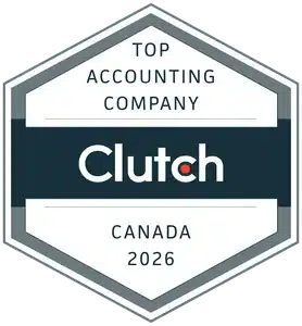Top Clutch Accounting Company Canada 2026 badge awarded to Gondaliya CPA