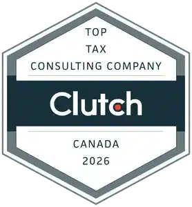 Top Clutch Tax Consulting Company Canada 2026 badge awarded to Gondaliya CPA