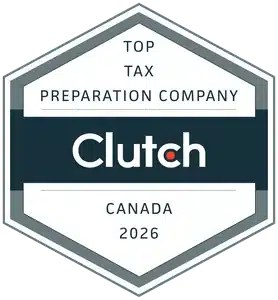 Top Clutch Tax Preparation Company Canada 2026 badge awarded to Gondaliya CPA